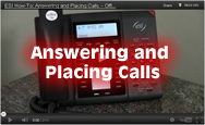 Answering and placing calls